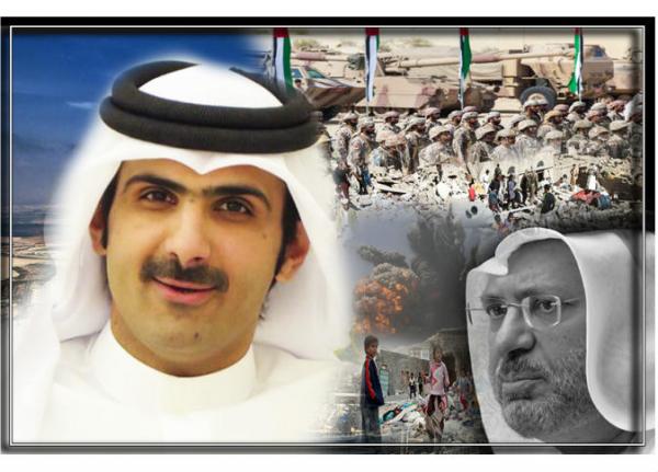 فضح جرائمهم في اليمن.. رد شديد اللهجة من نجل «حمد» على الإماراتي قرقاش.. «ما تفعلونه في اليمن أمر مخزٍ»