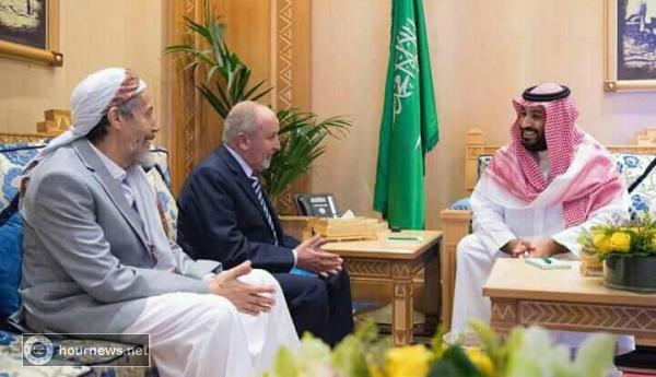مفاجأة: «محمد بن سلمان» يلتقي برئيس حزب الاصلاح «اليدومي» و «الآنسي» لأول مرة.. وهذا اغرب ما حصل!