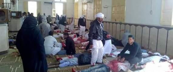 مصر: 185 قتيل و 125 جريح في تفجير مسجد بالعريش..والسيسي يعقد اجتماع عاجل (محدث)