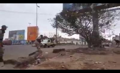 شاهد أول فيديو للإشتباكات في عدن