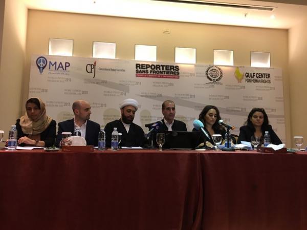 الصحفية اليمنية هالة العولقي تشارك في مؤتمر بيروت بمناسبة اليوم العالمي لحرية الصحافة.. وهذا ما تحدثت به!