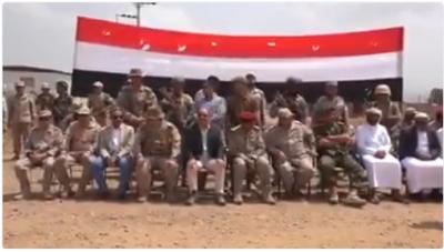 بالفيديو: الفريق علي محسن الأحمر يحضر حفل عسكري اقيم بصعدة. وماذا قال؟