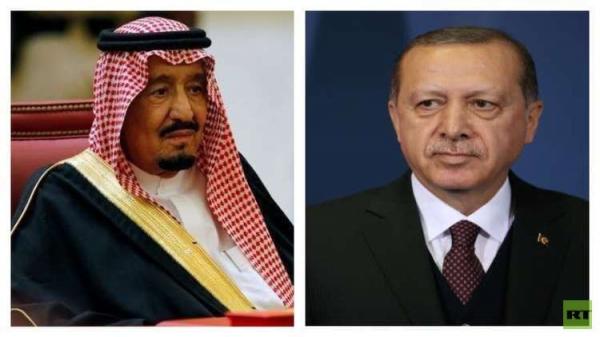 عاجل: العاهل السعودي يجري مكالمة هاتفية مع الرئيس التركي رجب طيب أردوغان