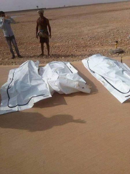 انتشال ثلاث جثث لأشخاص من إب والبيضاء في المهرة (صورة)