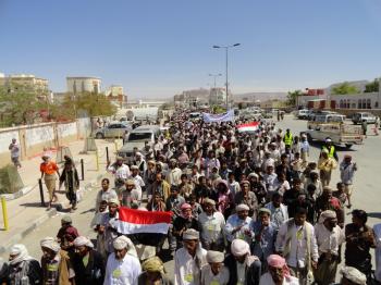 استمرار للتصعيد الثوري  ثوار شبوة : يطالبوا مجلس الامن بوقف جرائم صالح وتحويله لمحكمة الجنايات الدولية