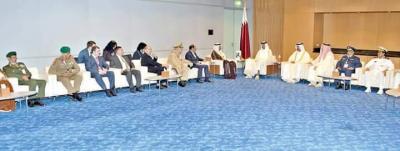 شاهد أول الصور للفريق علي محسن الأحمر بجوار أمير قطر