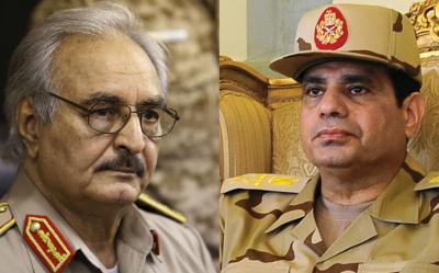 هذا ما يحدث سرا بين السيسي وجنرال الإمارات حفتر