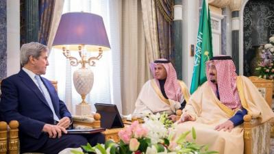 الملك سلمان يبحث مع كيري في الرياض الأوضاع بالشرق الأوسط