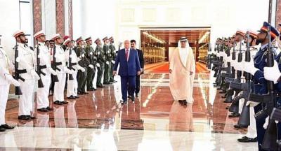 القصة الكاملة عن زيارة الرئيس هادي إلى الإمارات وسبب مغادرته الى رياض " تفاصيل 