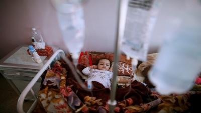"اليونيسيف": وباء الكوليرا يتفشى بشكل مخيف باليمن