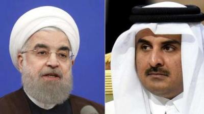 أمير قطر يغازل الرئيس الإيراني: نريد تعزيز علاقاتنا أكثر 