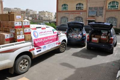 شبكة إستجابة للأعمال الإنسانية بتمويل  جمعية الهلال الاحمر الكويتي تنفذ مشروع مكافحة الكوليرا بأمانة العاصمة