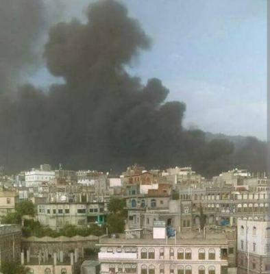  شاهد بالصور إب تحترق والنيران تلتهم المنازل بسبب انفجار "تفاصيل"