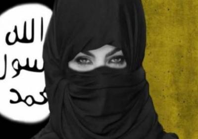 زوجة مفتي “داعش” تحرق نفسها مع أطفالها