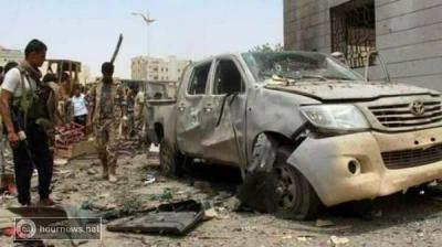فيديو.. انتحاري يستهدف قوات مكافحة الارهاب اثناء عملية التطهير لمقر ادارة امن عدن