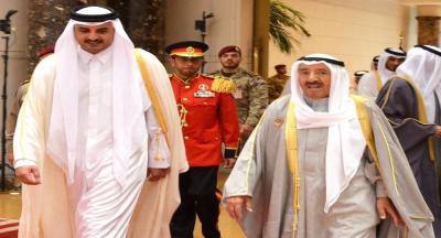 بعد رسالتين إلى السعودية والبحرين... أمير الكويت يبعث "رسالة خطية" لنظيره القطري "نصها 