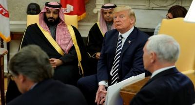 البيت الأبيض: ترامب وابن سلمان ناقشا قضية اليمن و"التهديد الإيراني والحوثي"