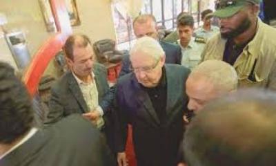 الحوثيون يبلغون المبعوث الأممي غريفيث عدم موافقتهم على حضور الجولة المقبلة