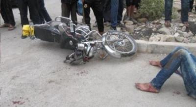 وفاة سائقي دراجتين ناريتين في حادث سير على طريق شبام المحويت 