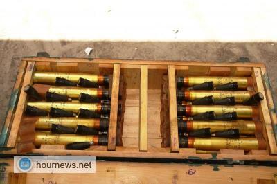 شاهد بالصور لقذائف مضادات الطائرات المضبوطة  بالأمانة واللواء :الترب يوجه بتكريم الجنود 