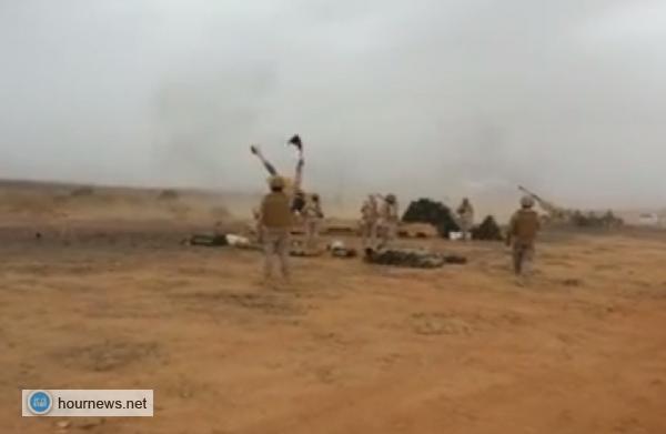 شاهد بالفيديو : قصف المدفعية السعودية على تجمعات الحوثيين بالحدود اليمنية "عصر اليوم"