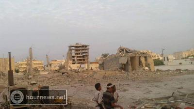 شاهدوا بالصور المركز الثقافي بالحديدة التي استهدفته طائرات التحالف