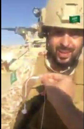 شاهدوا بالفيديو أحد الأمراء السعوديين يقاتل بالحد الجنوبي مع الحدود اليمنية