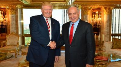 وزير إسرائيلي هنأ ترامب على فوزه وضحك قائلاً.. بكل وضوح وبساطة ولى عهد وجود دولة فلسطينية