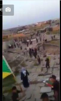 شاهد بالفيديو : الحشد الشعبي للشيعة في العراق يفجر قبر الرئيس العراقي السابق صدام حسين