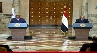 السيسي يبحث مع رئيس جيبوتي الوضع في اليمن والترتيب للقمة الأفريقية