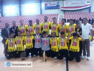 الصقر يتوج  بطلا لدوري اندية الدرجة الاولى لكرة اليد