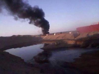  شعلة اول بئر نفطي بمحافظة الجوف يلوح في الافق