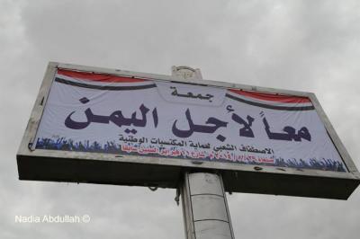 صور تظهر اكبر حشد لليمنيين في جمعة الاصطفاف الوطني ( تصور نادية عبدالله) 
