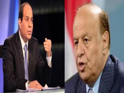 هادي يطلب وساطة السيسي للحصول على مساعدة مالية من السعودية
