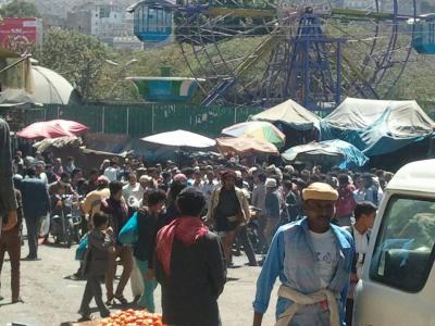 مقتل امرأة وعشرات الجرحى في قمع لجماعة الحوثي على احتجاجات في إب "صور"