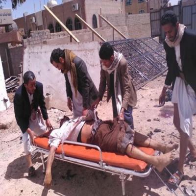 شاهد اول فيديو لضحايا تفجير مسجد الحشوش في حي الجراف صنعاء