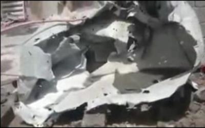 فيديو : سقوط صاروخ جراد مطور على منزل في نجران