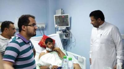 التحالف الشعبي لمساندة المقاومة والشرعية يدشن فعالياته بزيارة جرحى المقاومة بمستشفى شرورة بالمملكة ومقر قيادة اللواء الأول مشاة