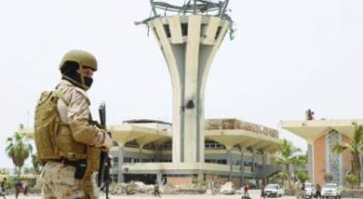 عاجل: الحوثيون يقصفون مطار عدن بصواريخ الكاتيوشا في اول ايام الهدنة