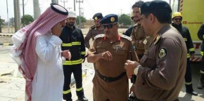 إصابة مقيمين بالمملكة جراء سقوط مقذوف يمنية على نجران "صور"