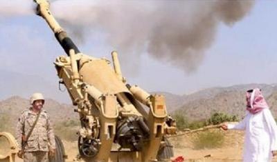 بالفيديو.. مستشار الديوان الملكي وأمراء سعوديون يشاركون بالحرب ويقصفون الحوثيين بالمدفعية