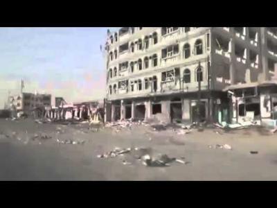 شاهد بالفيديو : كيف تبدو مدينة حرض الحدودية وحجم الدمار والخراب الهائل