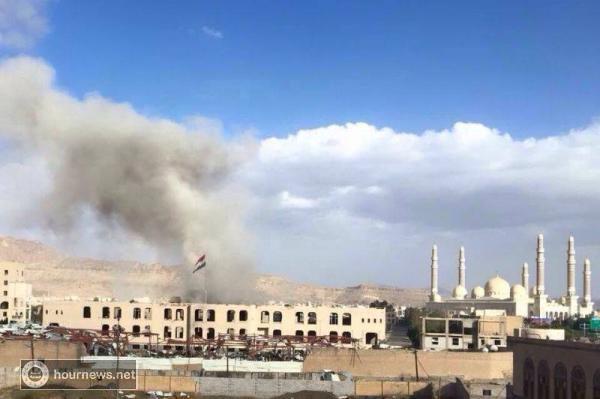 شاهد اول صورة للإنفجار العنيف الذي هز وسط شارع حدة بالعاصمة صنعاء قبل قليل