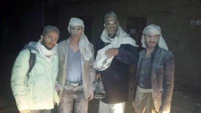 شاهد بالصورة : نجاة طاقم قناة اليمن اليوم من موت محقق