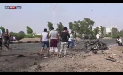 أول فيديو للتفجير الذي استهدف موكب محافظ عدن