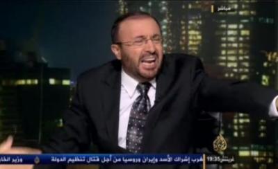 بالفيديو : فيصل القاسم يطرد ضيفه على الهواء مباشرة والأخير يرد