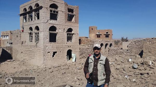 شاهد بالصورة : أثر الدمار الهائل الذي حل بمدينة شبام كوكبان جراء قصف طائرات التحالف