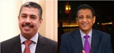 بحاح يشن توبيخاً عنيفاً على وزير الاعلام قباطي
