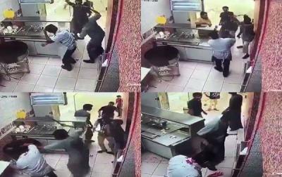 الأمن السعودي يطيح بالشبان السعوديون المعتدين على مقيم مطعم المدينة - فيديو