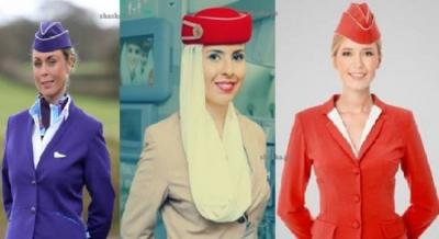لماذا تستقبل المضيفات المسافرين وأيديهنّ خلف ظهورهنّ!...السبب مفاجئ